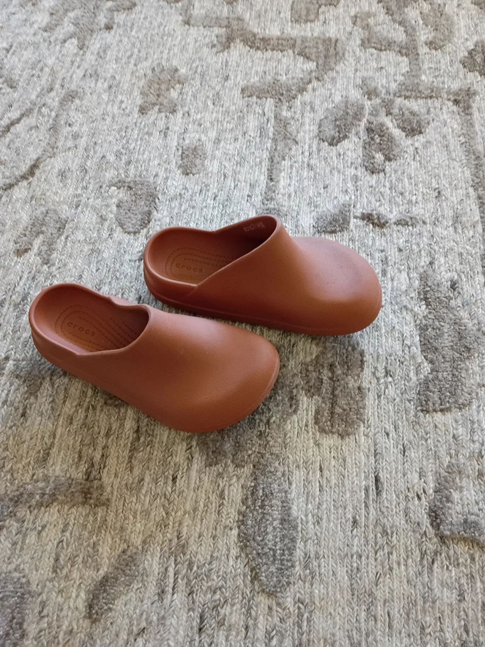 Kids Minimalist Crocs Dylan Clog Terracotta Clay Brown Mule Slip On Clogs Shoes